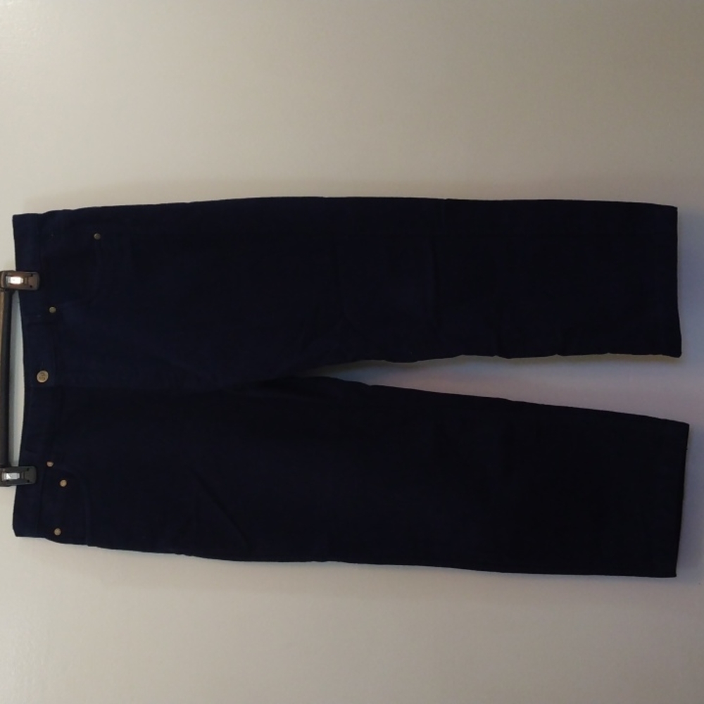 Samuel Windsor Navy Cotton Moleskin Pants  35 - 26